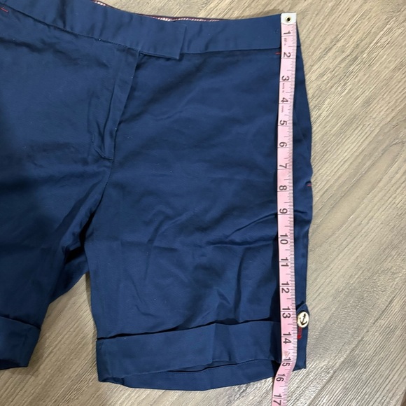 Brooks Brothers Women’s Sz 2 Navy Anchor Button Shirts Rolled Hem Nautical - Picture 6 of 8